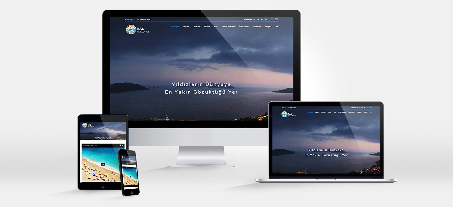 Web Tasarım | KAş Belediyesi Kurumsal İnternet Sitesi Tasarımı